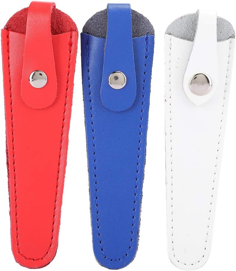 Zetiling Professional 3pcs Scissors Bag, PU Leather Hairdressing Scissors Holster for Salon Barber - Image 5